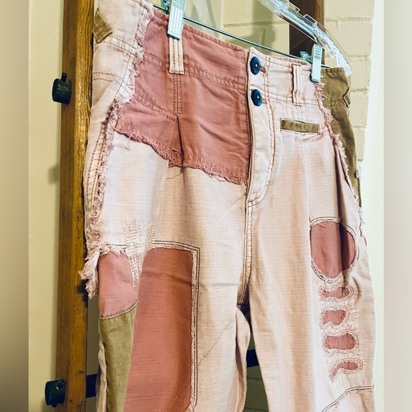 Free People Shades of Pink Denim Pants - Picture 3 of 9
